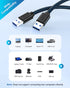 ANDTOBO USB 3.0 A to A, 3.3 FT, Male to Male Cable Double End USB Cord Compatible with Hard Drive Enclosures DVD Player Laptop Cooler - Blue...