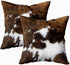 TOMWISH Pack of 2 Throw Pillow Covers Christmas Cowhide Printing Western 18x18 Pillow Cover,Decorative Throw Pillows Cushion Covers for Home Livin...