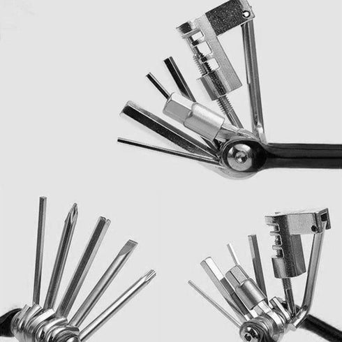 Outdoor color aluminum alloy combination tool mountain bike repair repair tool with chain cutter repair kit...