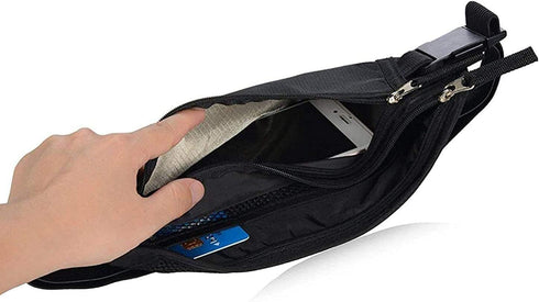 Passport Holder - Money Belt Secure Hidden Travel Wallet Undercover Fanny Pack with RFID Blocking...