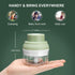 Electric Garlic Chopper Mini, Garlic Masher Crusher, Food Processor Small with Garlic Peeler And Spoon (100ML/3.3FL OZ, Green) 3.1 * 3.1 * 3.9 IN...