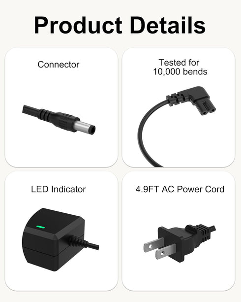 for JBL Xtreme 2 Charger, 19V Power Cord Compatible with JBL Xtreme 2, Xtreme 1, Boombox 2, Boombox 1, Xtreme Special Edition Portable Wireless Bl...