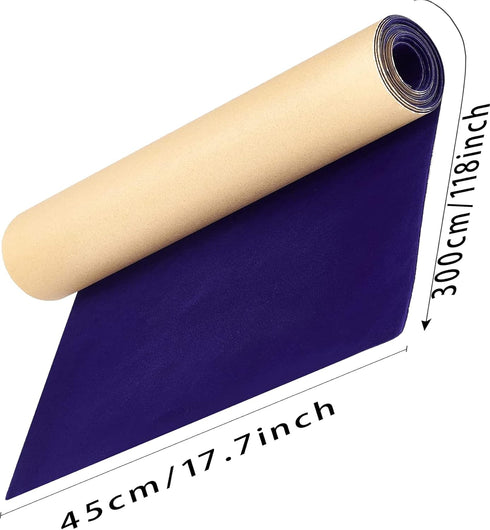 Stretched Self Adhesive Felt Fabric, Soft Velvet Drawer Liner, DIY Velvet Fabric for Art & Crafts, Jewelry Box Felt Liner, Solid Color Felt Wallpa...
