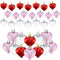 24 PCS Valentine's Heart Hanging Ornaments - Heart Shaped Tree Baubles, Plastic Decoration for Valentine's Day, Mother's Day, Wedding, Home Party ...