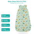 Rayon Made from Bamboo Sleep Sack, 0.5 TOG Wearable Blanket Baby, Sleep Sack 12-18 Months for Spring and Summer, Dinosaur...