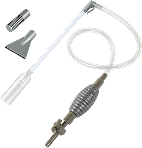 Ponpon Aquarium Siphon Vacuum Cleaner for Gravel and Sand, Fish Tank Vacuum Gravel Cleaner, Manually Fish Tank Water Changer...