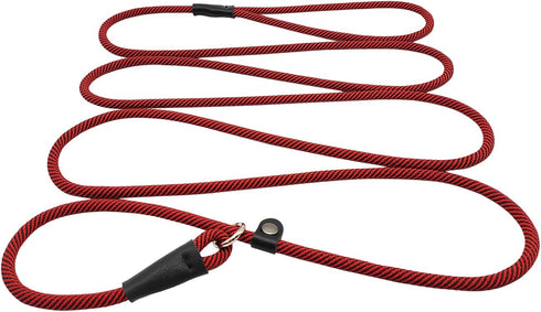 8FT Slip Lead Dog Leash, 1/3” Strong Rope Dog Leash, Adjustable No- Pull Small Dog Leash for Puppy, Small and Medium Pets...