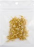 100 Pcs 18K Gold Crimp Beads for Jewelry Making - 4mm Crimp Bead Covers, Knot Covers for Jewelry Making, Knot Covers Clamshell Fold-Over Bead Cove...