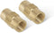 4LIFETIMELINES Brass Brake Line Union, 3/16 (M10x1.0 Inverted), 10/bag...