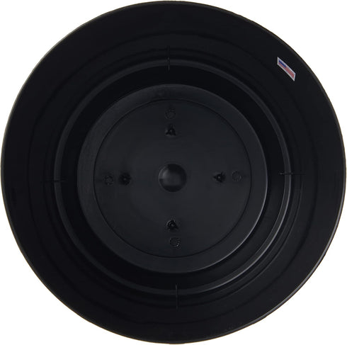 Novelty Majestic Full Depth Round Cylinder Pot, Glossy Black, 8-Inch (10088)...