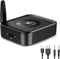 JXTZ Bluetooth Aux Adapter for Home Stereo, Bluetooth 5.1 Receiver with RGB Light, Support FT Card, 3.5mm Aux to Bluetooth Adpater, Low Latency, D...