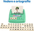 BOHS Italian Literacy Wiz Fun Game - See and Hide Spelling - 60 Flash Cards - Preschool Language Learning Educational Toys...