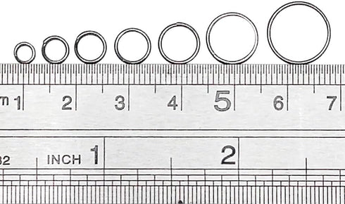 Chenkou Craft 1310pcs in Box 7 Sizes Split Double Loops Jump Rings & Ring Jewelry Keychain Making from 4mm to 12mm with 1pc Clear Box (Gun-Black, ...