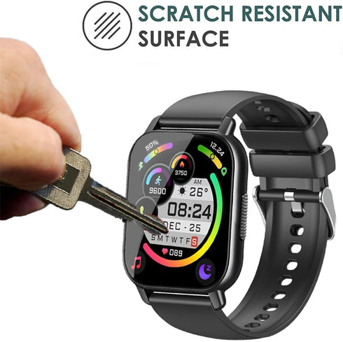 6 Pack Compatible with aycy Y6 1.85” Smart Watch Screen Protector Film for Hoxe Y6 1.85 Inch Smartwatch Screen Protectors Foils Screen Cover Cryst...