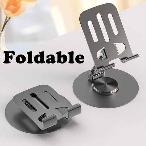 Phone Tablet Holder Metal Phone Stand 360° Rotation All Kinds Cellphone Foldable Scalable Office Desk Adjustable Portable for Travel......