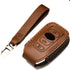 Leather Cover Key Fob Case Compatible with Subaru Keyless Remote Control Forester Impreza Outback WRX BRZ Legacy and XV Crosstrek etc. (A-Brown)...