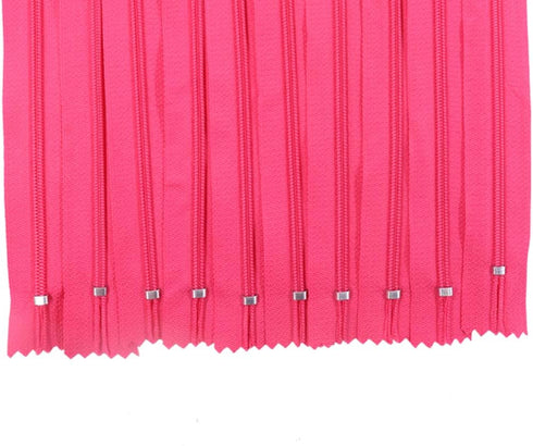Renashed 60Pcs 12Inch Nylon Coil Zippers for Tailor Sewer Sewing Craft Crafter's Specia (Rose red)...