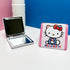 Kitty Travel Cosmetic Bag with Mirror and Hair Tie, Large Capacity Cartoon Cosmetic Pouch Makeup Bag with Zipper, Plush Travel Toiletry Bag Makeup...