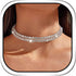 Rhinestone Choker Necklace Silver Chokers Crystal Layered Necklaces Sparkly Prom Party Collar Neck Jewelry for Women...