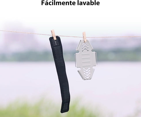 BONE Run Tie, Running Cell Phone Holder, Skin-Friendly & Washable Silicone Sport Armband, Universal Workout Phone Carrier Compatible with Most Sma...