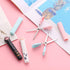 4 Pieces Cute Mini Scissors, Cartoon Cat Paw Stainless Steel Craft Scissors, Folding Stationery Scissors with Safety Cover, Portable Safety Scisso...