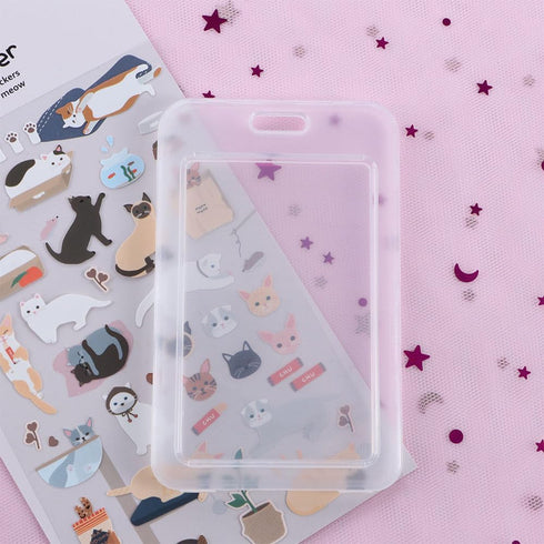 5pcs Transparent Card Protective Case Unisex ID Card Holders, Waterproof and Anti Bending Credit Card Business Card Case......
