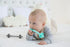 Giftty Teething Tube with Safety Shield Baby Hollow Teether Sensory Toys Gum Massager, Food-Grade Silicone for Infant 3-12 Months Boys Girls, 1 Pa...
