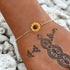 Sunflower Necklace Earring Bracelet Ring Set Boho Resin Petal Pendant for Women Jewelry Accessories...