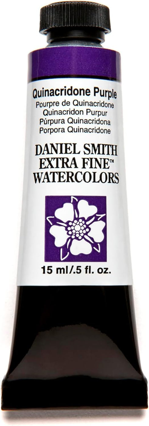 DANIEL SMITH 284600225 Extra Fine Watercolor 15ml Paint Tube, Quinacridone Purple...