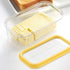 Butter Dish with Lid, Plastic Rectangle Butter Keeper with Cutter for Easy Cutting and Storage, Butter Container Butter Box Case for Countertop or...