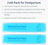 Perineal Cooling Pad, Postpartum Cold Packs for Women After Pregnancy and Delivery, 2 Ice Pack and 3 Cover (Blue)...