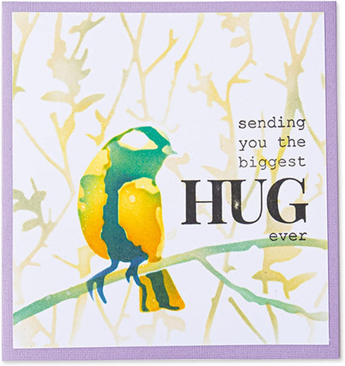 Sizzix Layered Reusable Crafts 4PK Bird & Branches by Olivia Rose | 665265 | Chapter 4 2022 Stencils, Mulitcolour...
