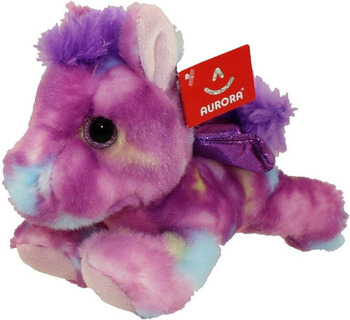 Aurora® Vibrant Bright Fancies™ Tutti Frutti Pegasus™ Stuffed Animal - Eye-Catching Fun - Delightful Cuddles - Purple 7 Inches...
