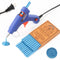 Wax Seal Kits, Wasole 20Pcs Blue Sea Sealing Wax Sticks with 1 Pieces Glue Gun Set for Wax Seal Stamp, Great for Wedding Invitations, Birthday Car...
