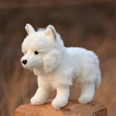 Arctic Fox Plush Toy 11 inches, 28cm, Soft Snow Queen Fox Stuffed Animal Doll (B-Run)...