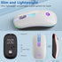 Wireless Mouse, Backlit LED Portable Slim Computer Mouse for Laptop, PC, Computer, MacBook, iPad, Chromebook, Notebook, 2.4G Rechargeable Wireless...
