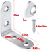 Onwon Corner Brace 40 x 40mm, 16 Pieces Angle Beacket, Stainless Steel Brace Corner, L Shaped Corner, Fastener Joints Fastener Beacket with 64 Pie...