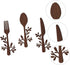 Yardenfun 3pcs Wooden and Fork Pendant Kitchen Utensils Wall Sign Fork and Spoon Wall Decor Wood Spoon Fork Sign Farmhouse Wooden Wall Plaque Coun...