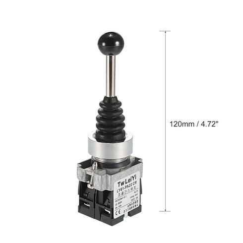 uxcell Joystick Switch Controllers 2 Position 2NO Momentary Type 150/250/600V 15/10/4A 22mm Panel Mount...
