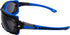 Birdz Eyewear Gasket Safety Padded Motorcycle Sport Sunglasses Blue with Smoke Lens...