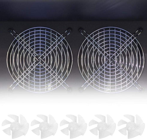 10Pcs Mini Plastic Fan Blades Small Power Hair Dryer Fan Leaves Motor Accessories Replacement...