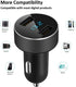 LIHAN Dual USB Car Charger, 4.8A Output, 12/24 Volt USB Adapter Plug for Cigarette Lighter Voltage Meter, Compatible with iPhone,iPad, Samsung Gal...