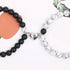 2 Pcs Magnetic Couples Bracelets Matching Bracelets Adjustable Connecting Bracelets, Double Rope Strong Couple Valentines Day Gifts Friendship Bea...