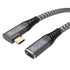 USB 3.2 Extension Cable 1.65FT, Short USB-C Extension Cable, Right Angle Male to Female Extension Charging. Supports 20Gbps/4K Video/PD 100W Compa...