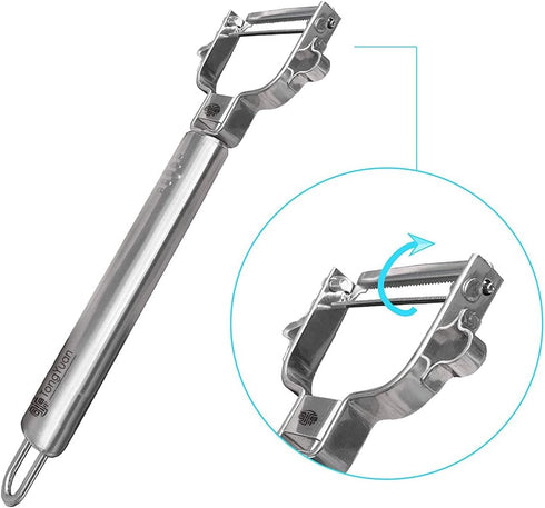 Fruits and Vegetables Peelers -Y Shape Swivel Potato Peeler-Stainless Steel Multifunctional Ultra Sharp Serrated Peeler-Great for Potatoes,Carrot,...