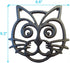 Cat Trivet - Black Cast Iron - for Kitchen & Dining Table - More Than One Makes a Set for Counter, Wall Art or Decoration Accessory - Housewarming...