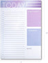 GSM Brands Daily To Do List Notepad, Trendy Ombre Design with Checklist, Don't Forget, Tomorrow and Notes Sections (7 x 10, 60 Pages)...