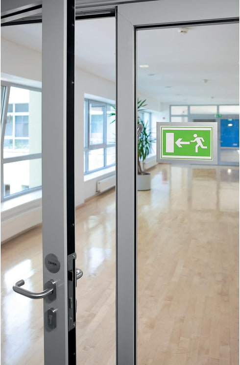 Durable Duraframe Self Adhesive Magnetic Sign Holder in Half Letter-Size 5.5" x 8.5" Inches - Silver Frame - Pack of 2...