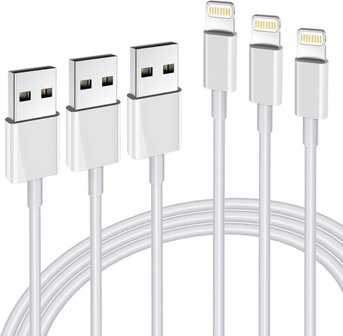 iPhone Charger 3Pack Apple MFi Certified, Lightning Cable 6FT Compatible with iPhone 12 Mini Pro Max SE 11 Xs Max XR X 8 7 6 Plus 5S iPad Pro Airp...