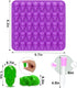 BUSOHA Skull Chocolate Molds Silicone - 2 Pack 40 Cavity Non-Stick Gummy Skull Silicone Molds with 1 Droppers for Chocolate, Candy, Jelly, Ice Cub...